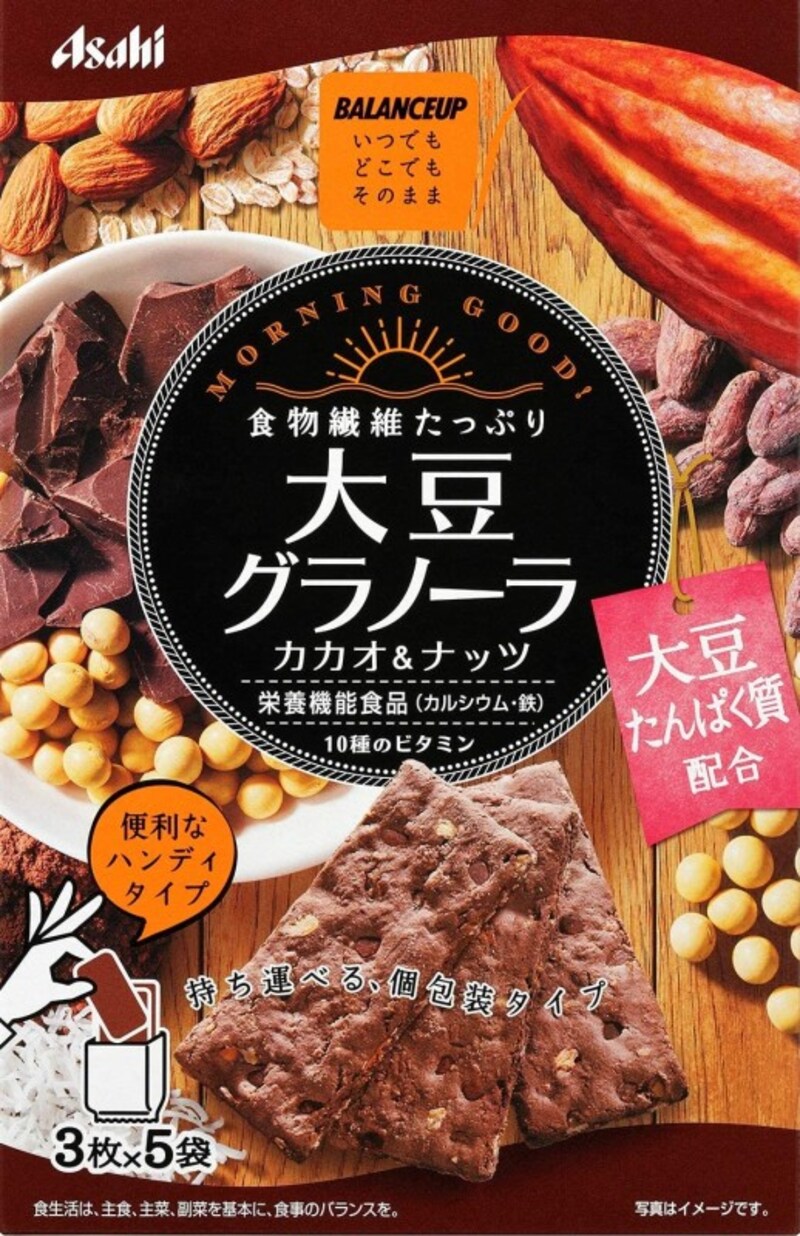 アサヒグループ食品┃バランスアップ 大豆グラノーラ カカオ＆ナッツ