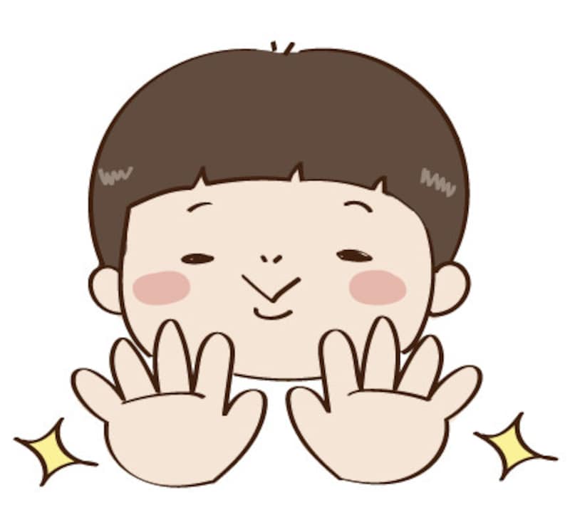 イラスト　手洗い　男の子　無料　カラー