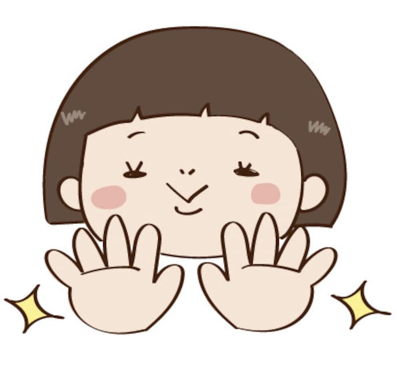 イラスト　手洗い　女の子　無料　カラー