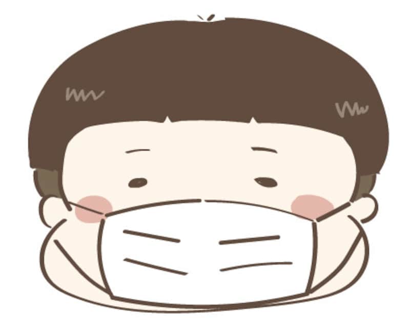イラスト　マスク　男の子　無料　カラー