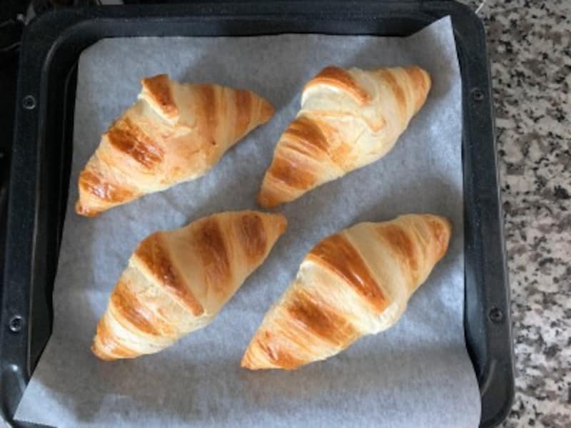 表面はパリパリに焼き上がります。