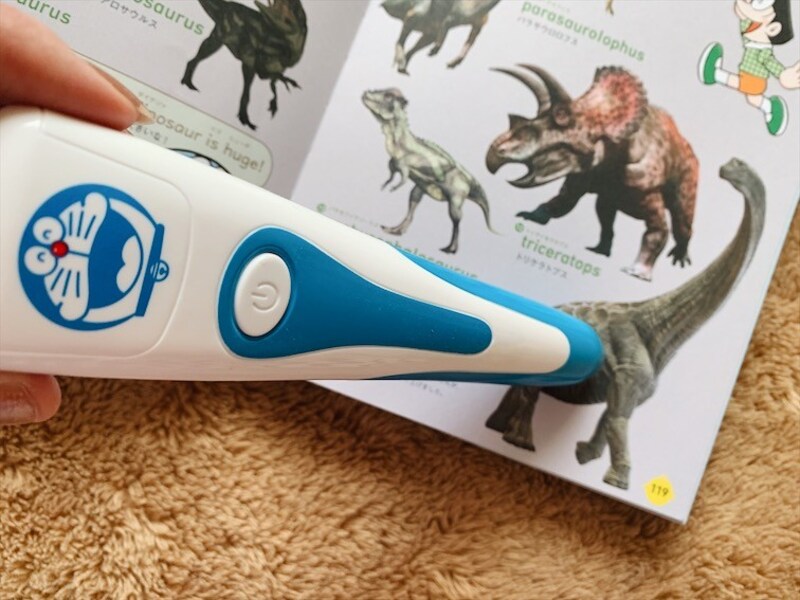 ボタンひとつで操作できるタッチペン