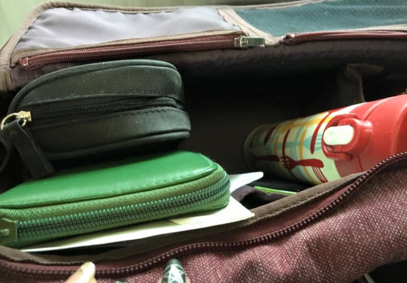 ひらくPCバッグの俯瞰画像