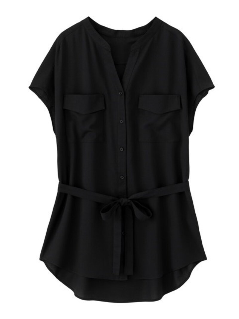 GU  ダブルポケットチュニックシャツ  1990円（税抜）