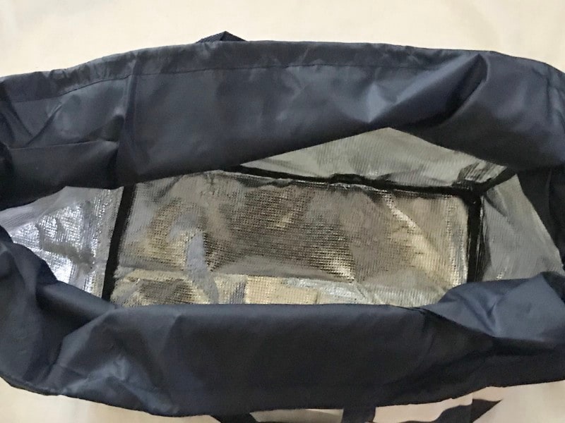 ダイソーのレジかごバッグ