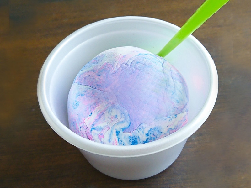 おうちでハンバーガー屋さんごっこ 軽量紙粘土工作 アイス