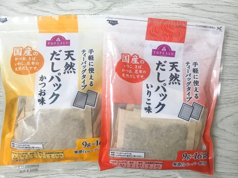 トップバリュの出汁パック