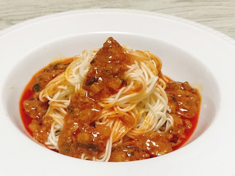 素麺アレンジレシピ　担々麺