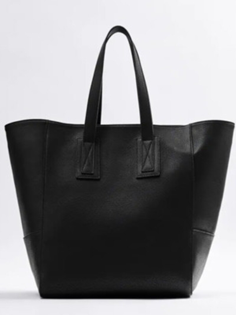 XL グレイン加工トートバッグ(出典:ZARA)