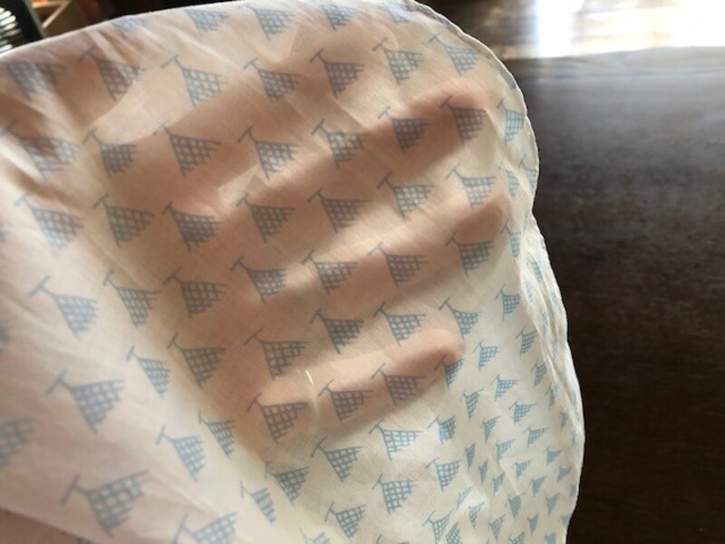 高密度ではあるけれど、程よい透け感