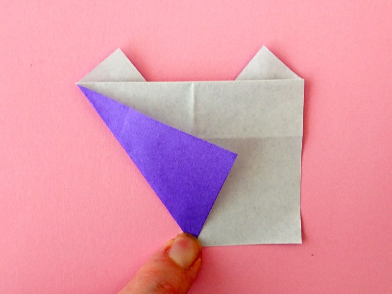 折り紙フクロウを手作り,お守りにして敬老の日にプレゼント