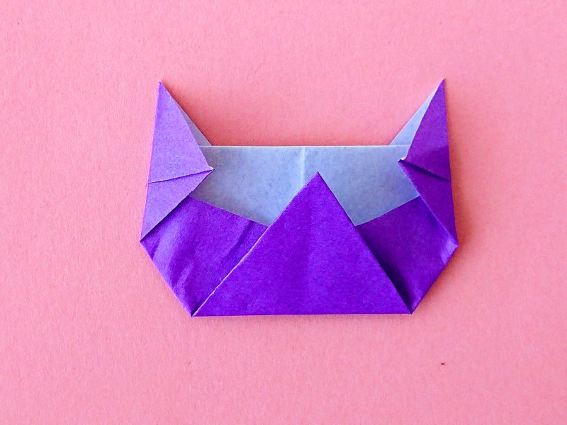 折り紙フクロウを手作り,お守りにして敬老の日にプレゼント