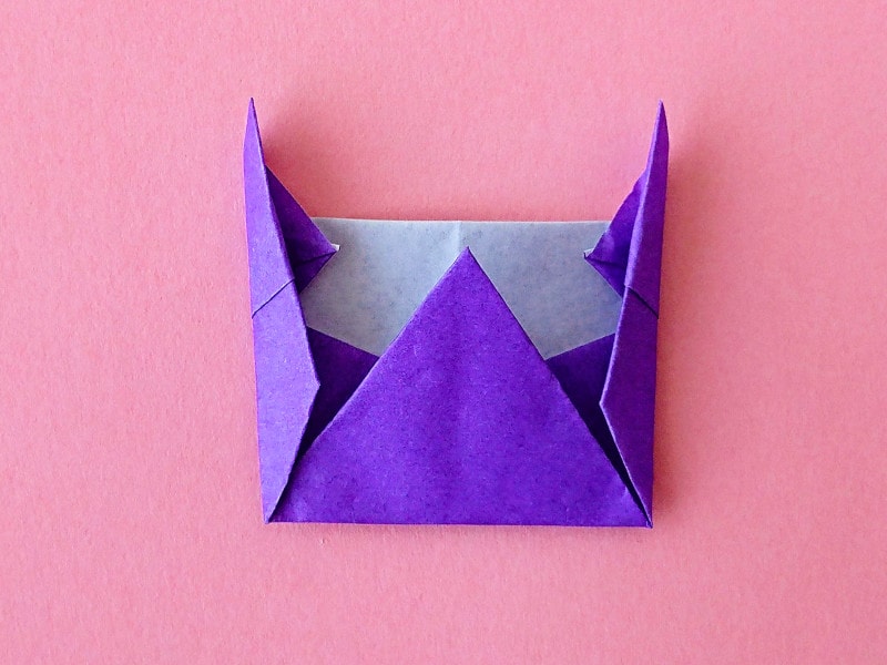 折り紙フクロウを手作り,お守りにして敬老の日にプレゼント