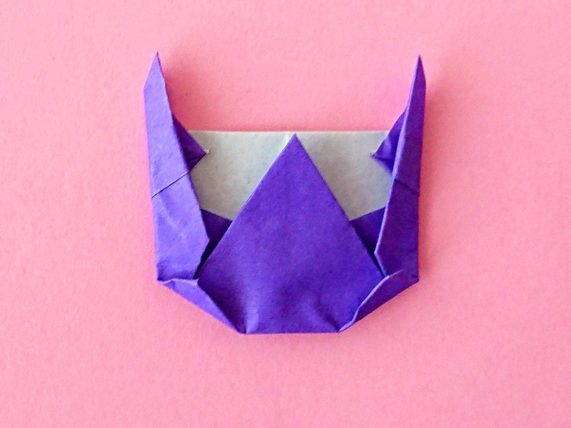 折り紙フクロウを手作り,お守りにして敬老の日にプレゼント