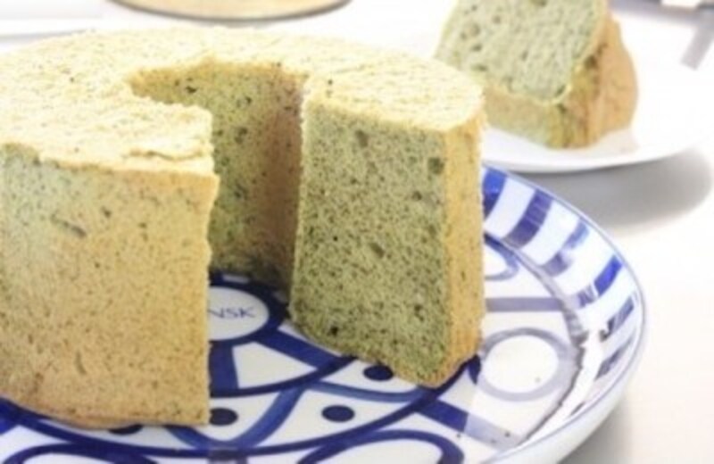 米粉の抹茶シフォン