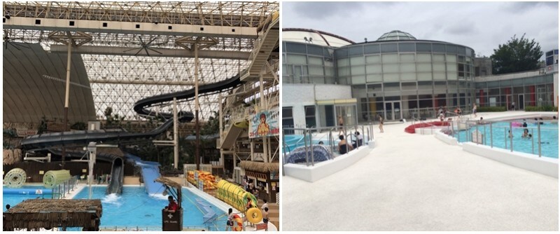 室内にも屋外にも温泉施設があるスパリゾートハワイアンズ