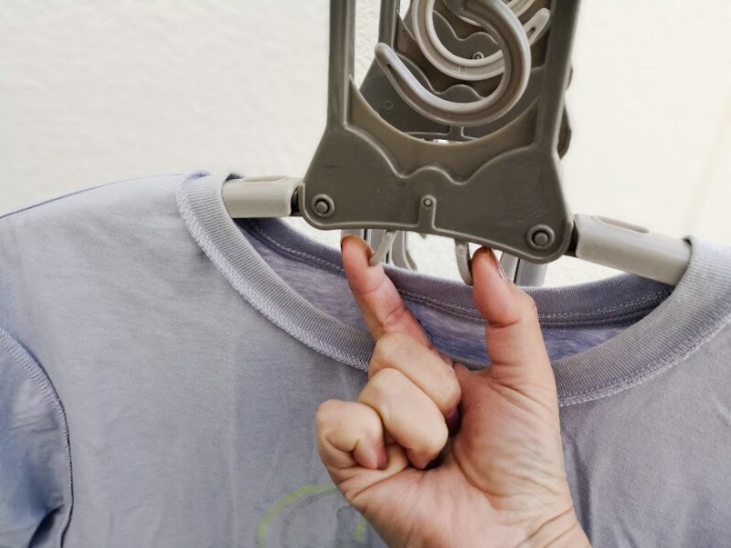 洗濯の時短アルミのびのび9連が―