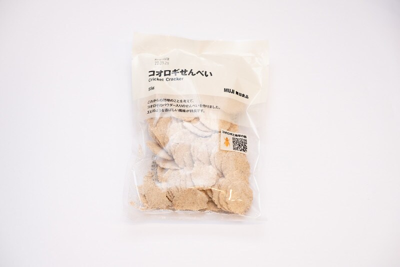 無印良品のコオロギせんべい