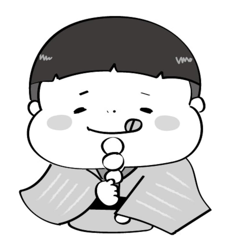 お月見イラスト 月見 十五夜 子ども 無料 フリー かわいい モノクロ