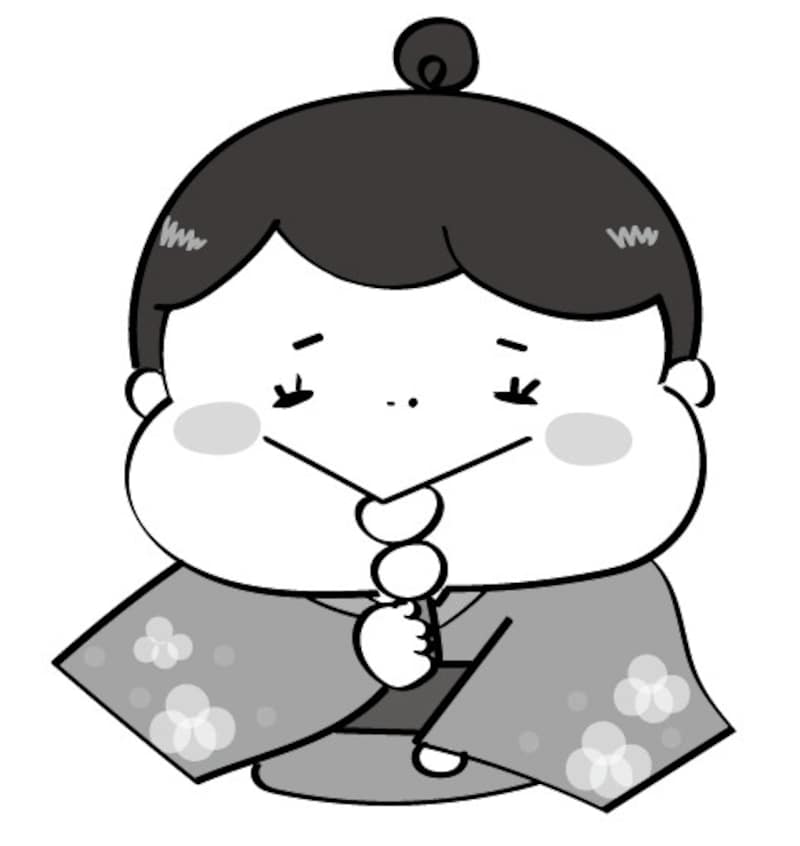 お月見イラスト 月見 十五夜 子ども 無料 フリー かわいい モノクロ