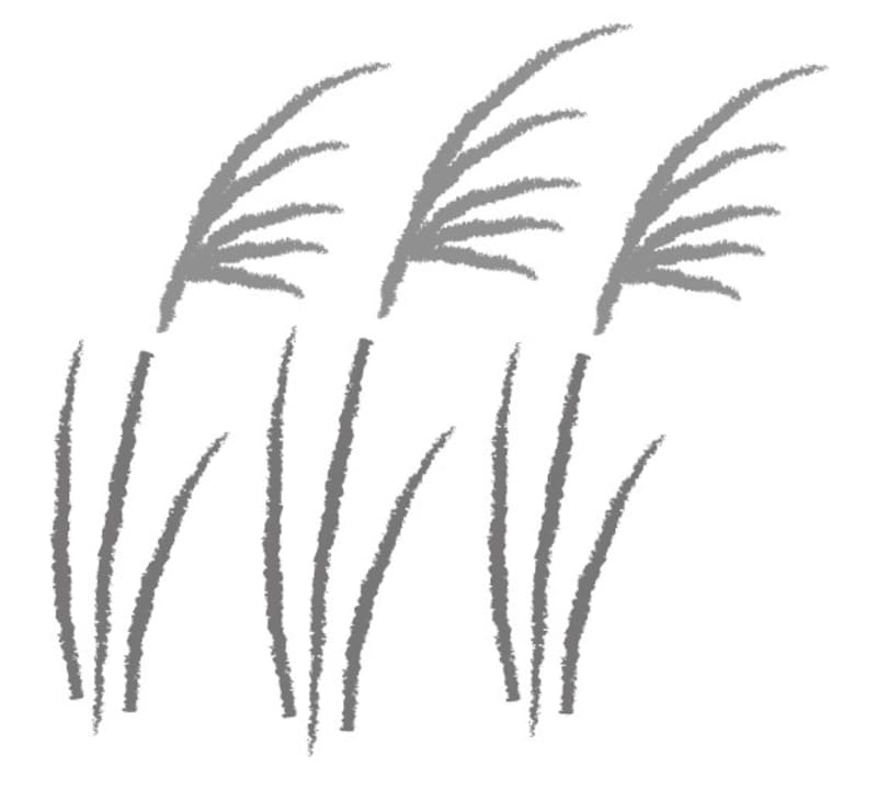 お月見イラスト 月見 十五夜 ススキ 無料 フリー かわいい モノクロ         