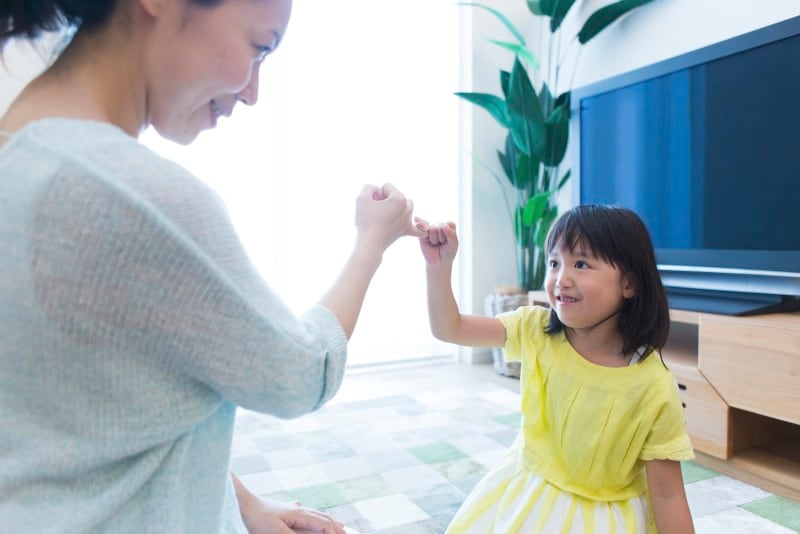 親子一緒にルール作りをしておき、脅しの言葉を使うしつけはやめましょう