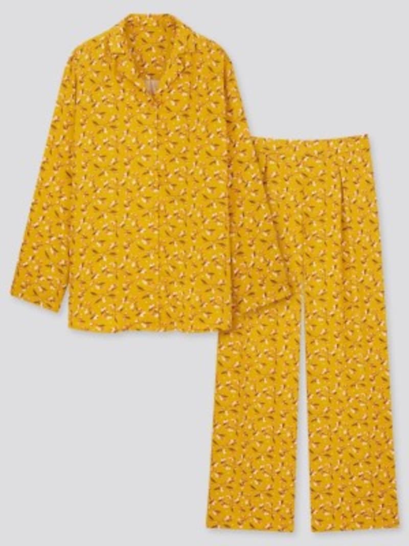 レーヨン素材が気持ちいいユニクロのパジャマ（出典：UNIQLO）