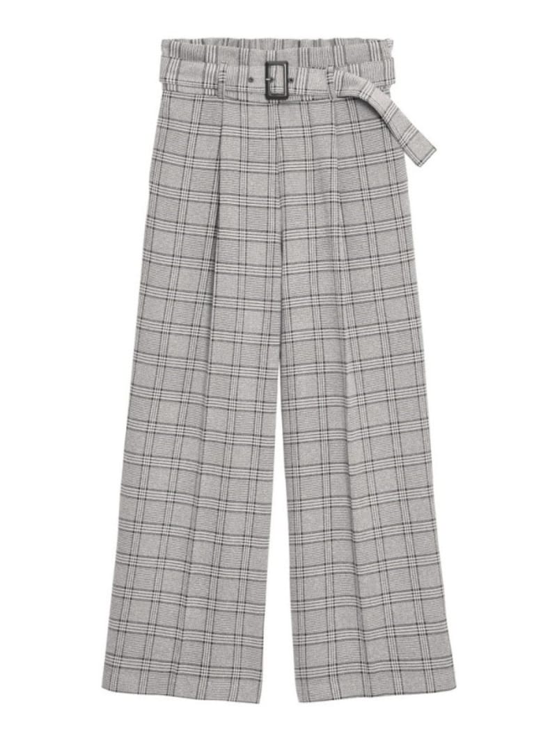 GU  起毛ベルト付きワイドパンツ  2490円（税抜）