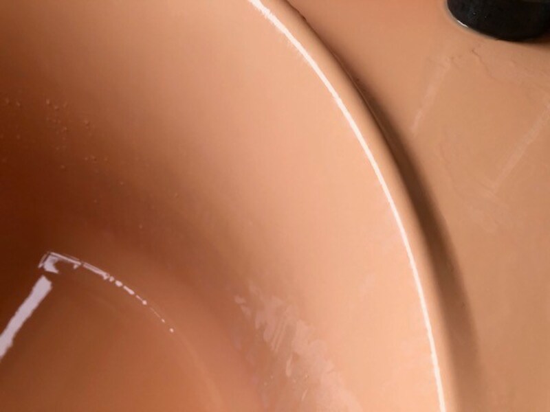 洗い流した後。触るとキュッキュする