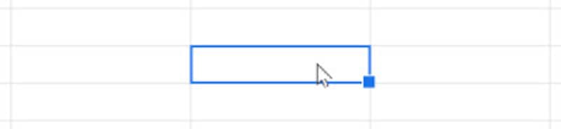 セルをクリックして選択