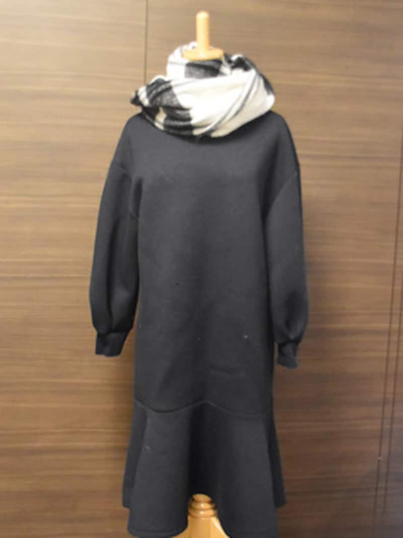 ネックウォーマー巻き