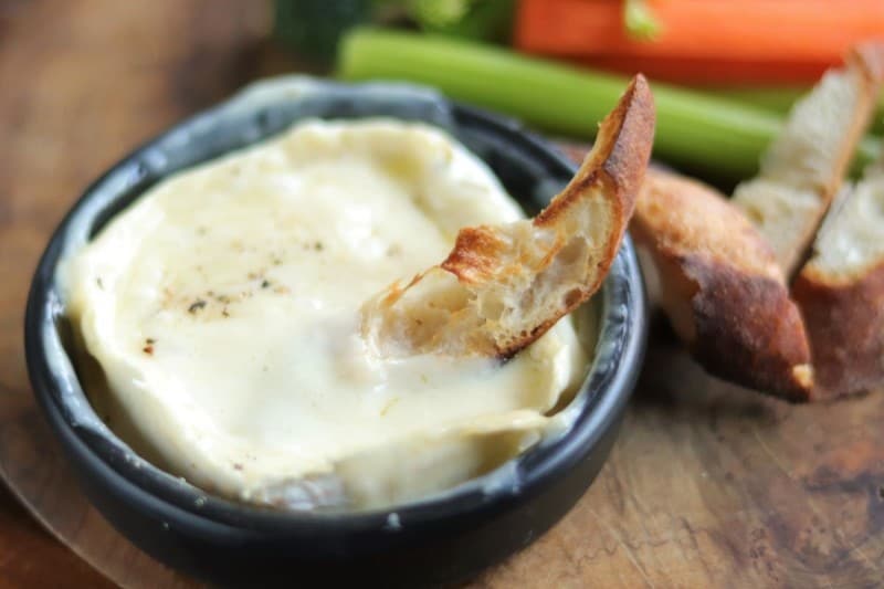 チーズ、カマンベール、フォンデュ