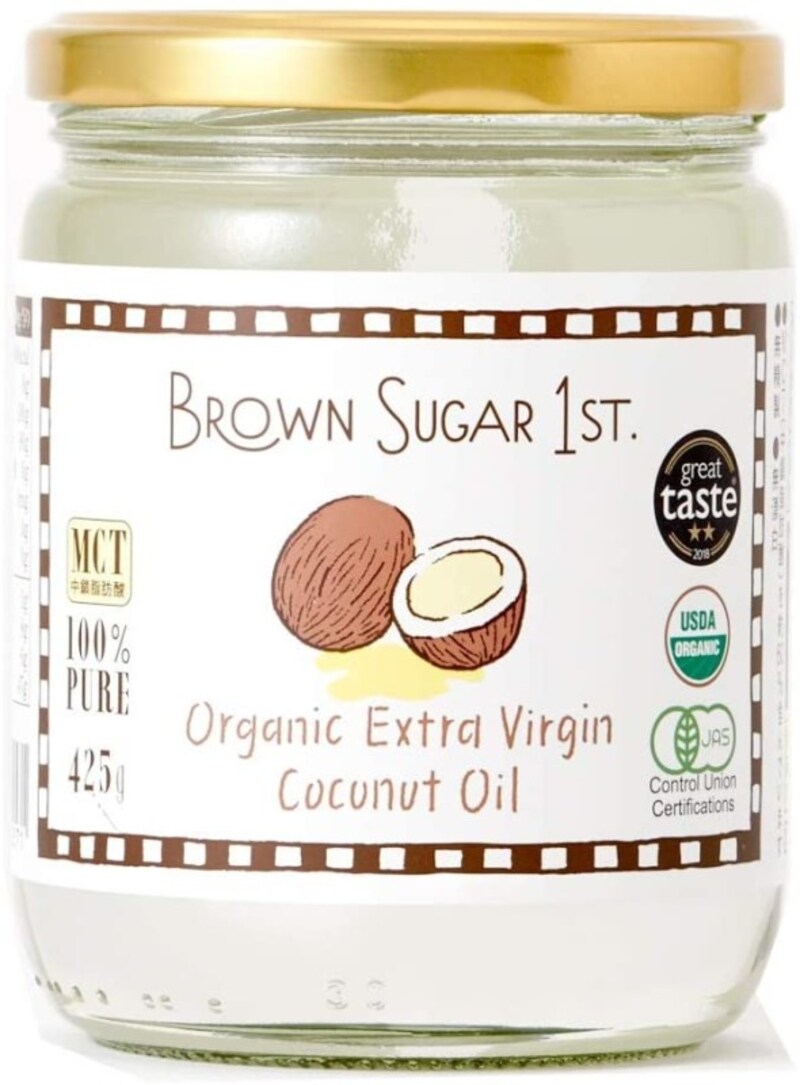 ブラウンシュガーファースト「有機エキストラバージンココナッツオイル」（出典：Amazon）