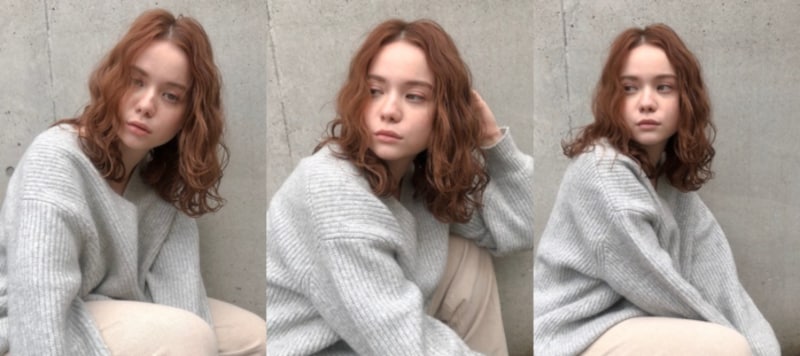 おすすめ1：まろやかオレンジベージュ（画像提供：bangs［バングス］）