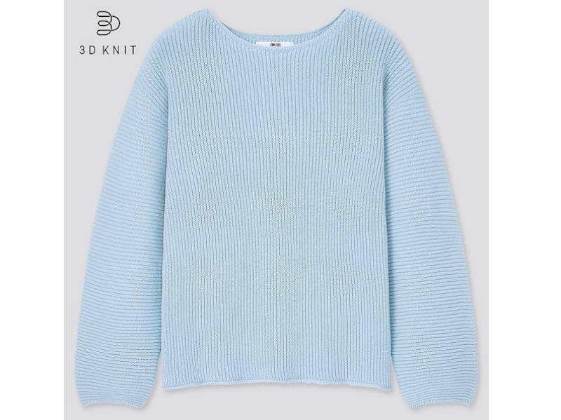 ユニクロ　3DコットンVネックセーター　2990円（税抜）