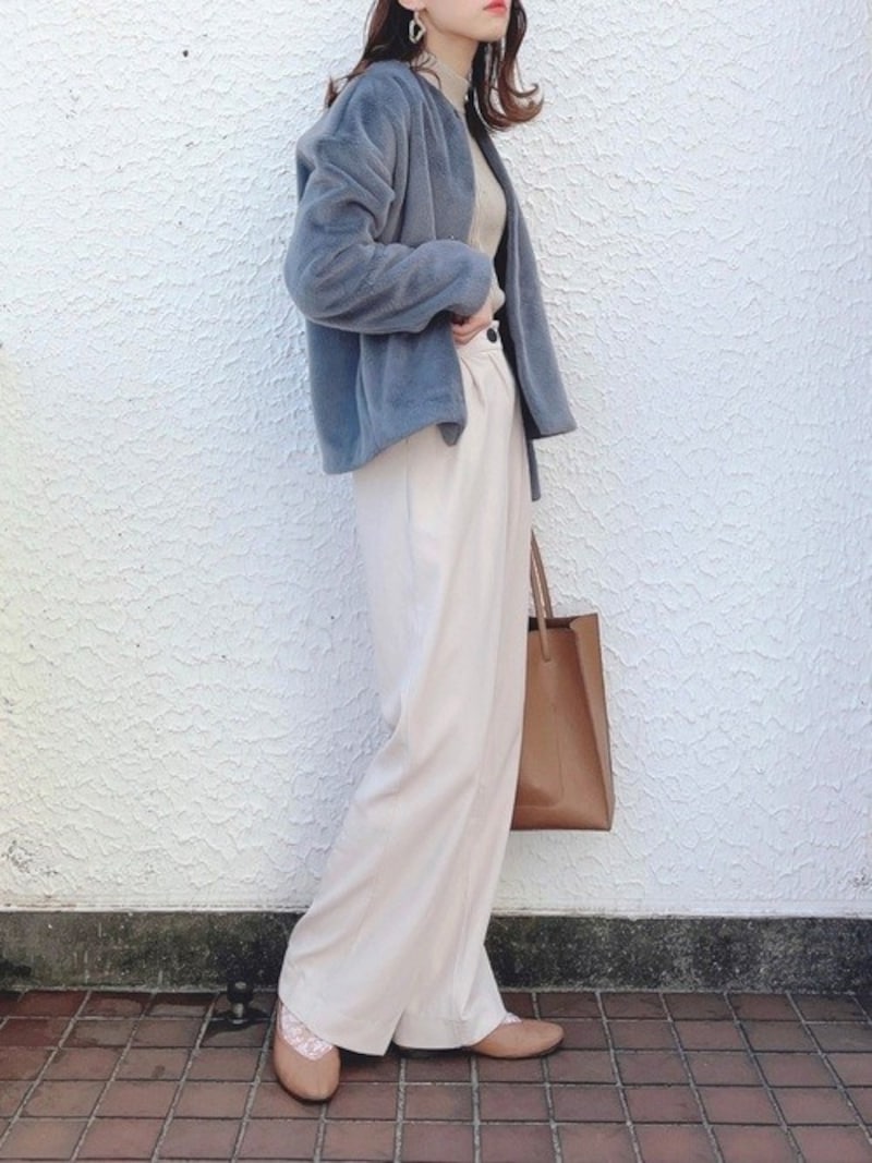 「スムースヤーンフリースノーカラージャケット」はきれいめ派にも◎ 出典:WEAR