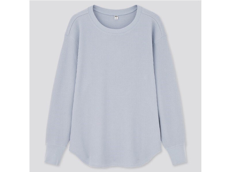 ユニクロ　ワッフルクルーネックＴ　1490円（税抜）