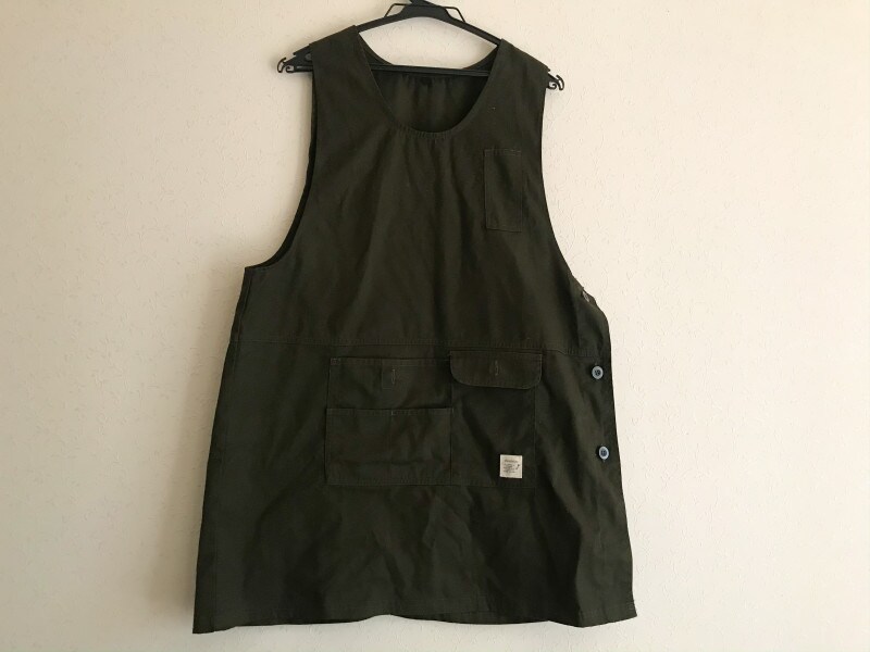 ベスト型ツイルエプロン