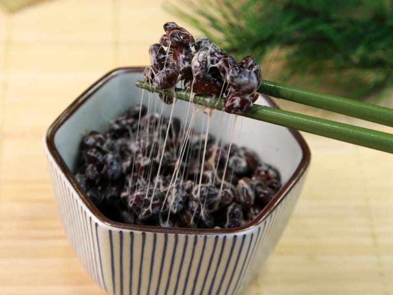 朝ごはんに黒豆納豆⁉