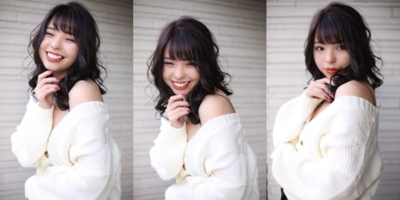 おすすめ2：ダークモカ×リッジウェーブミディ（画像提供：bangs［バングス］）