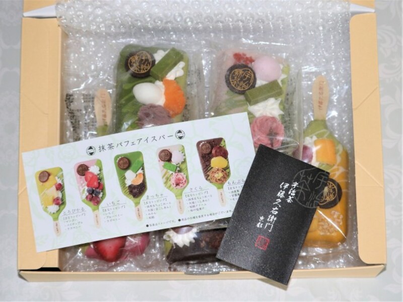 抹茶パフェアイスバーは5種類あります。