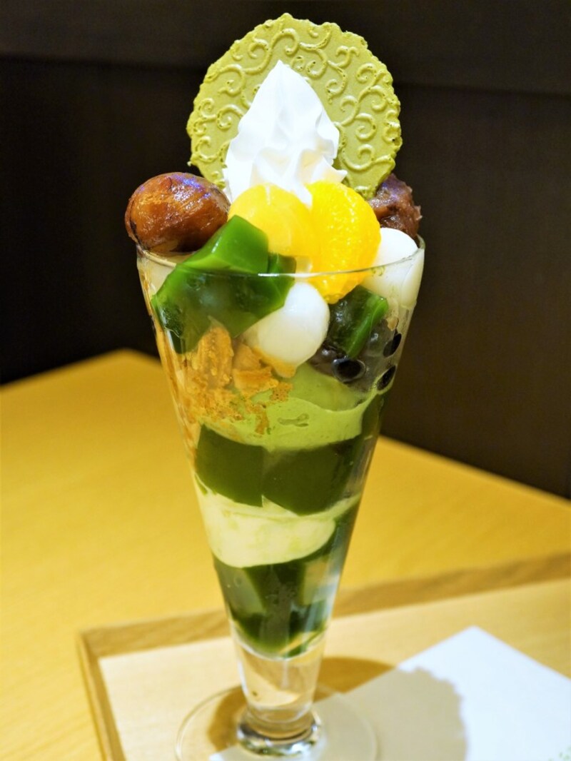 茶房でしか食べられない特製伊藤久右衛門パフェ