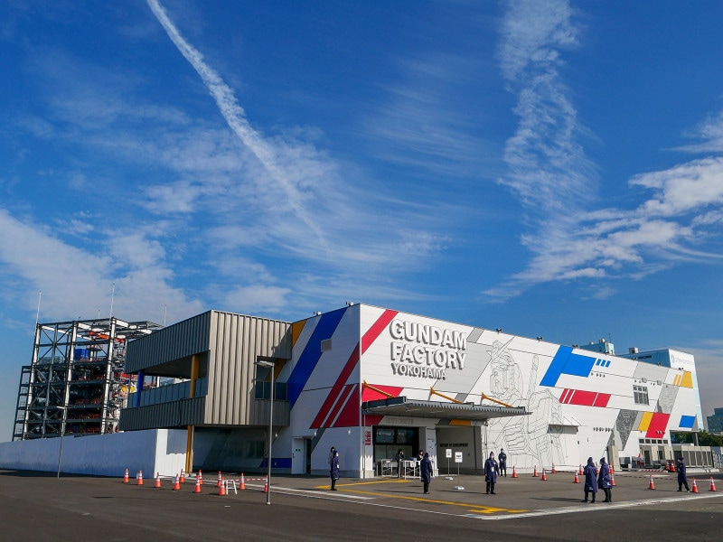 ガンダムファクトリーヨコハマ外観(2020年11月30日撮影)