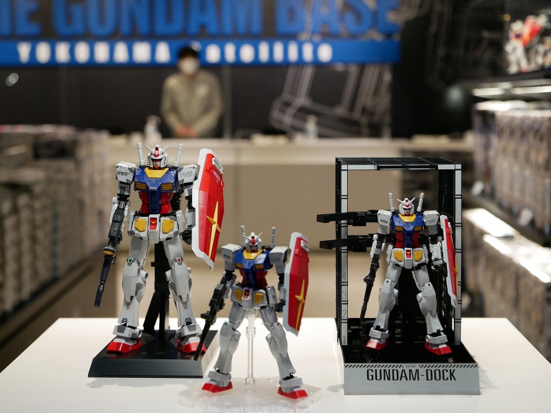 GUNDAM FACTORY YOKOHAMAオリジナルガンプラ「1/144 RX-78F00 ガンダム&ガンダムドック(2750円税込)」(2020年11月30日撮影)