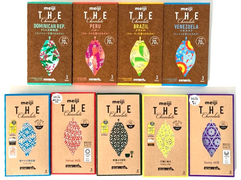 ザ・チョコレート。新パッケージと旧パッケージ