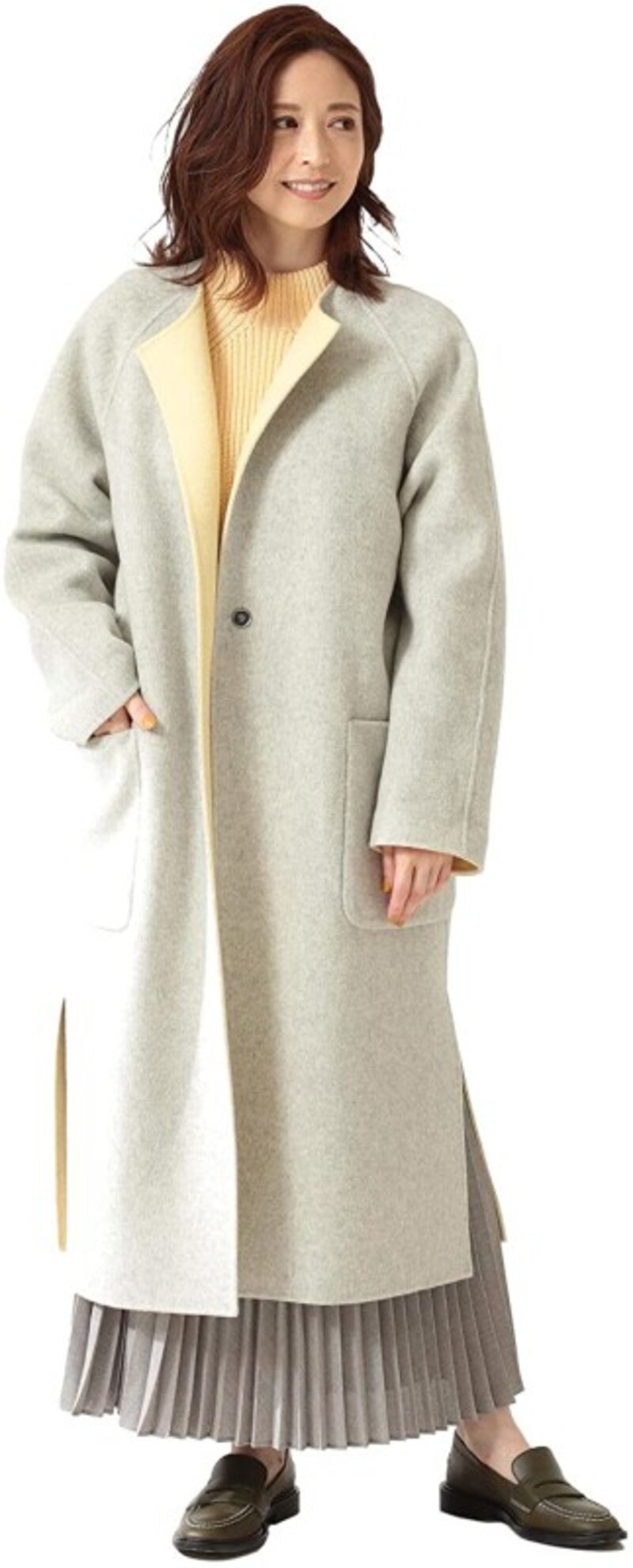 Demi-Luxe BEAMS「ウール リバーシブルコート」（出典：Amazon）