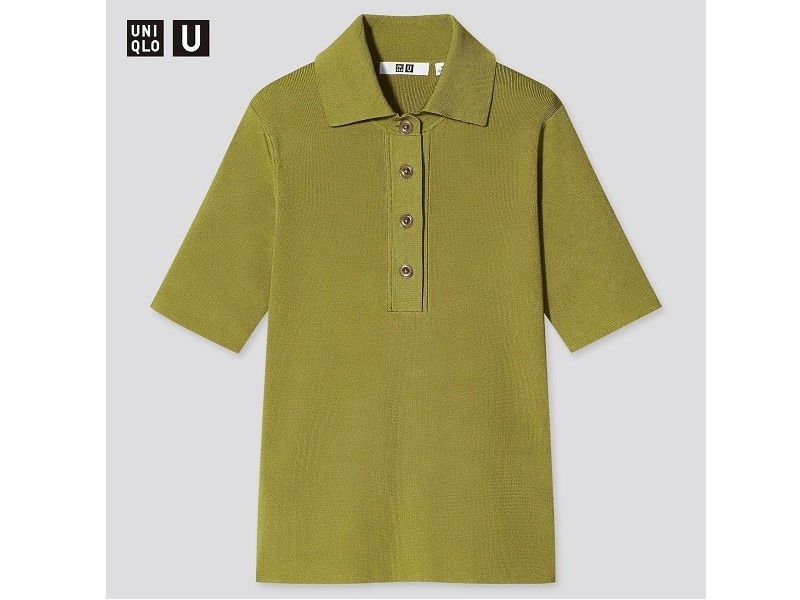 ユニクロ ビスコースブレンドニットポロシャツ 2990円(税抜)