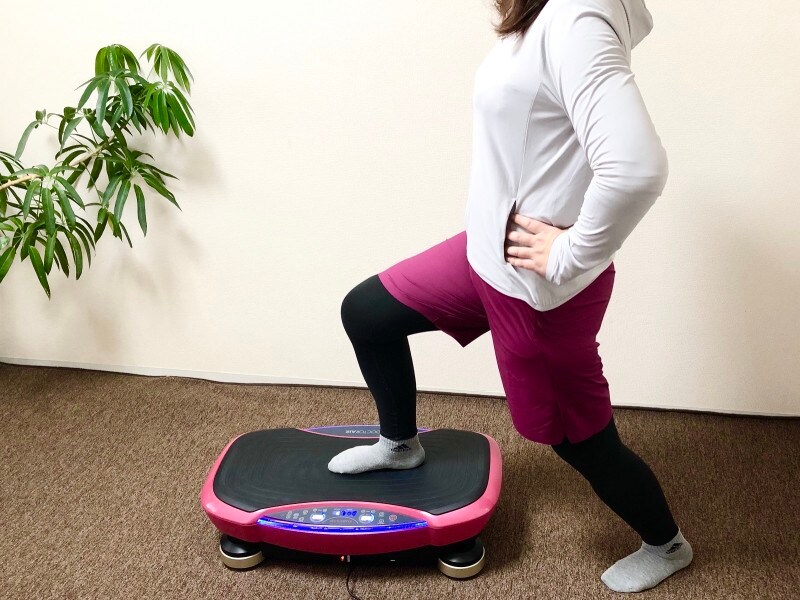 ストレッチやエクササイズに振動を加えると、より運動効果アップが期待できます