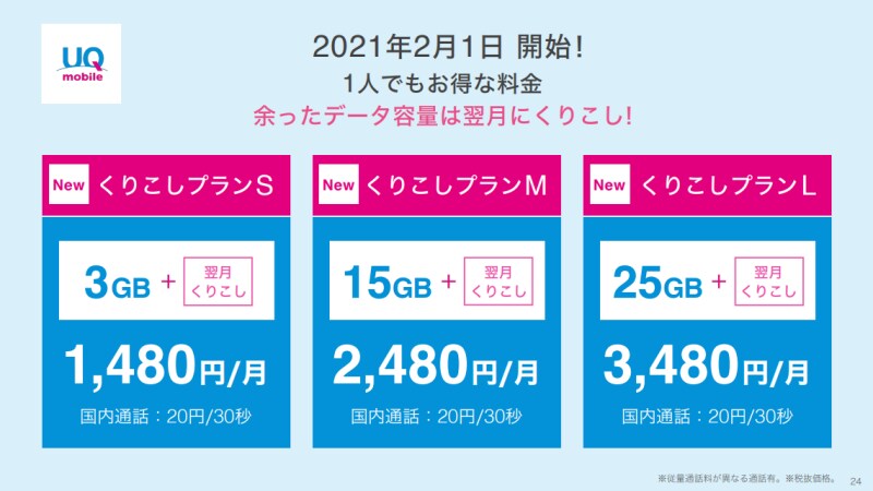 KDDI新料金