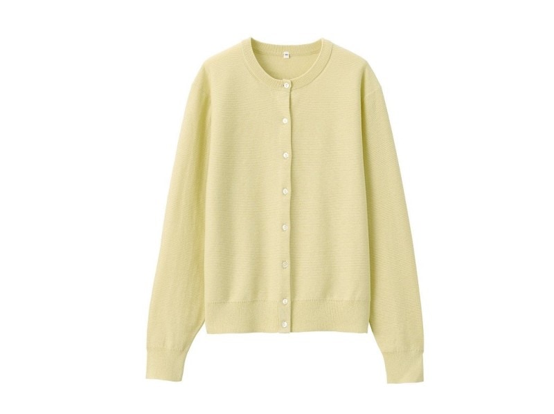 無印良品　ＵＶカットコットンシルククルーネックカーディガン　2990円（税込）